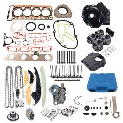 Pour Audi VW A4 Jetta GTI 2.0 T CCTA CAE Pistons 23mm Timing Engine Rebuild Kit