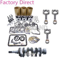 Pour Le Moteur Kubota D902 Kit De Reconstruction De La Chaussée + 3pcs Raccordement Rod + Crankingshaft